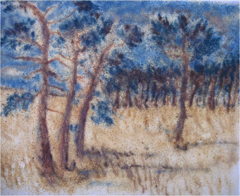 The Trees In Front Of The Wood